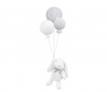 Lapin Boo avec ballons gris