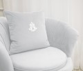 Beverly armchair- grey velvet  
