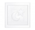 Obrazek Pure White z księżycem i gwiazdką