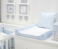 Quilted baby changing station - blue