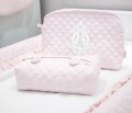 Quilted pink wipes cover