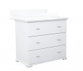 Dresser with changing station - Monte Carlo White line