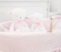Miś Boo z pudrową kokardką - duży  