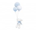 Boo Teddy Bear with blue balloons 