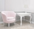 Beverly mini armchair- pink velvet
