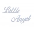 Hanging lettering stylized "Little Angel"