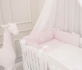 Baby bedding – Royal Baby Poudre with bow