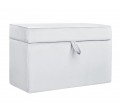 Quilted trunk- grey velvet