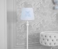 Floor lamp - Royal Baby Blue with white mini squares