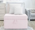 Quilted trunk- pink velvet