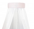 White wall canopy - pink panel