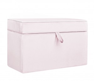 Quilted trunk- pink velvet