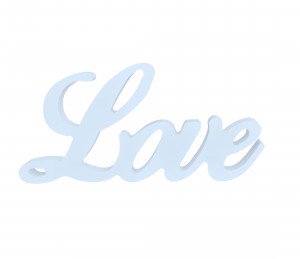 Stylized lettering "Love"