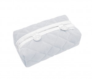 Quilted  wipes cover Lovely Grey