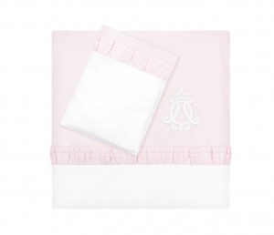 Baby bedding with flounce