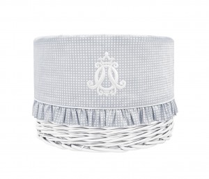 White round basket – small – Cheverny Grey