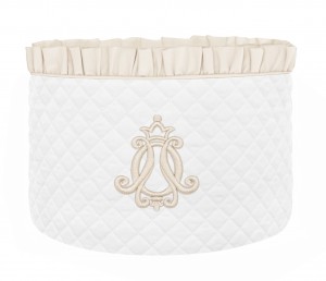 Care basket with flounce- Classic Almond