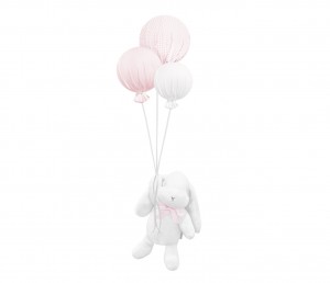 Króliczek Boo z pudrowymi balonikami