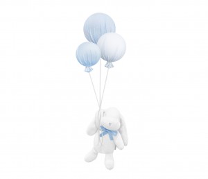 Króliczek Boo z błękitnymi balonikami