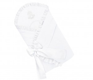 Sleeping bag with bow- Pure White