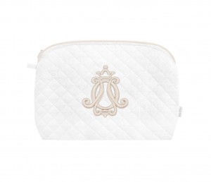 Quilted beauty case Classic Almond