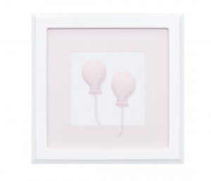 Pink picture with balloons