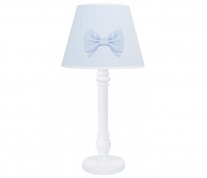 Lampka L' Amour Royal Baby Blue w białe mini kwadraciki