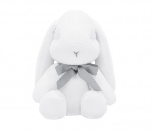 Large Boo Bunny with grey bow 
