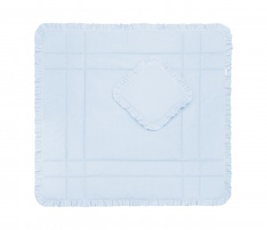 Play mat Cheverny blue with pillow 