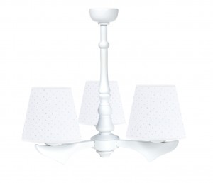 Żyrandol trójramienny Pure White