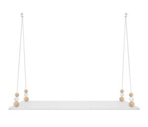 Shelf with beads - beige/white