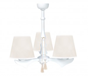 Three - armed chandelier - Classic Almond