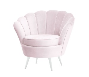 Beverly armchair- pink velvet 