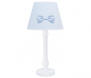 Lampka L' Amour Royal Baby Blue w białe mini kwadraciki
