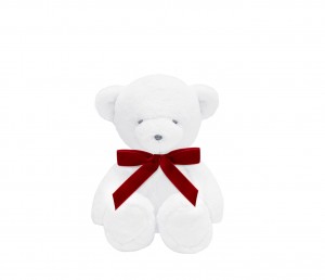 Small Boo Teddy Bear with red bow