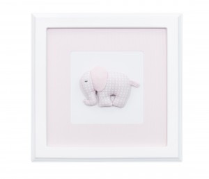 Pink picture with elephant