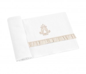  Swaddling blanket Classic Almond with flounce