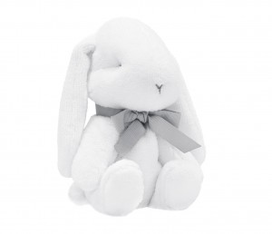 Large Boo bunny with grey bow 