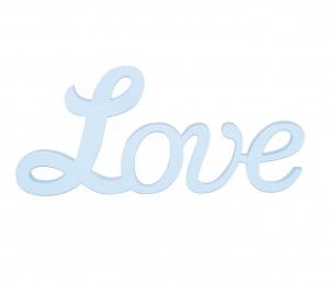 Napis stylizowany "Love"