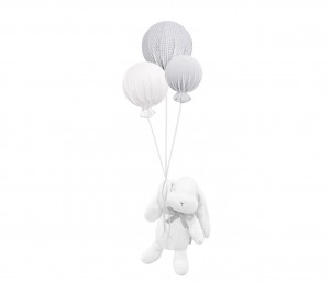 Króliczek Boo z szarymi balonikami