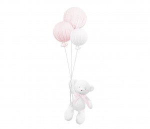 Miś Boo z pudrowymi balonikami