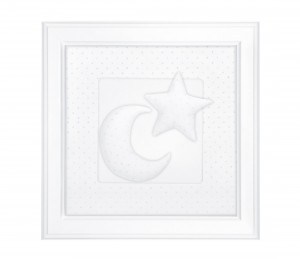 Obrazek Pure White z księżycem i gwiazdką