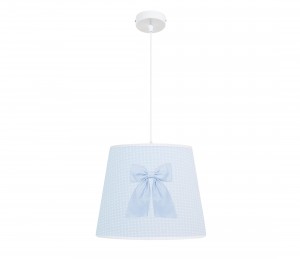 Chandelier - Royal Baby Blue with white mini squares
