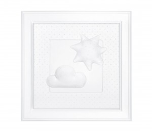 Picture Pure White with sun and cloud