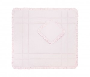 Play mat Cheverny pink with pillow