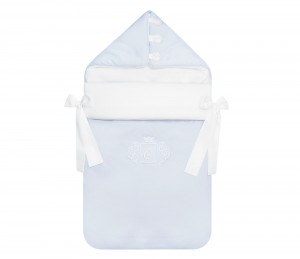 Hooded sleeping bag Misty Jersey light blue