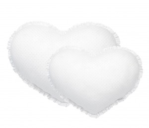 Small heart pillow Silver Bright