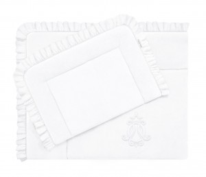 Newborn bedding with filling Pure White