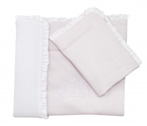 Newborn bedding with filling - Misty Jersey light pink