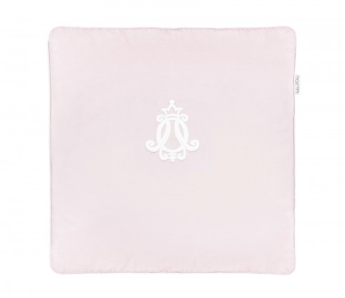 Velvet pink pillow - large